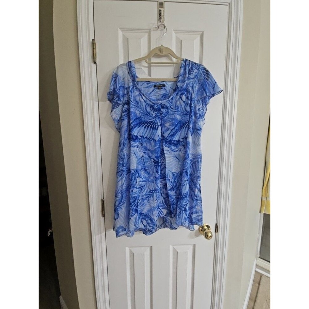 Roz & Ali Blue Tropical Top 2X